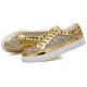 Gold Metallic Glitters Bling Bling Punk Rock Mens Sneakers Shoes Sneakers Zvoof