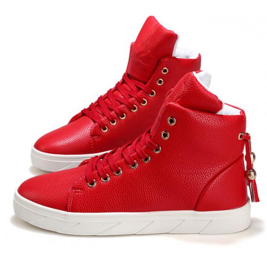 Red Skull Gold Tassels High Top Punk Rock Mens Sneakers Shoes ...
