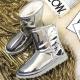 Silver Metallic Shiny Glossy Mirror Eskimo Yeti Snow Boots Shoes Snow Boots Zvoof