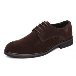 Brown Suede Mens Business Prom Oxfords Flats Dress Shoes
