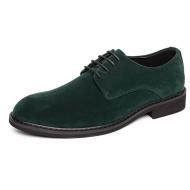 Green Suede Mens Business Prom Oxfords Flats Dress Shoes