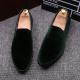 Green Velvet Prom Business Mens Loafers Dress Shoes Loafers Zvoof