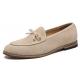 Beige Suede Bow Dapper Mens Prom Loafers Dress Shoes Loafers Zvoof