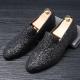 Black Giltters Bling Bling Dapper Mens Loafers Prom Dress Shoes Loafers Zvoof