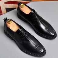 Black Studs Lace Up Dapper Mens Oxfords Flats Dress Shoes