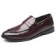 Brown Croc Slip On Patent Prom Mens Loafers Dress Shoes Loafers Zvoof