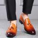 Brown Croc Tassels Patent Prom Mens Loafers Dress Shoes Loafers Zvoof