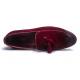 Burgundy Suede Tassels Mens Business Prom Loafers Dress Shoes Loafers Zvoof