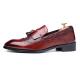 Burgundy Tassels Baroque Mens Business Prom Loafers Dress Shoes Loafers Zvoof