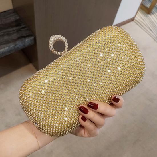 Fashion Rhinestone Purses for Women Chic Sparkly Evening Handbag Bling Bag  Shiny Purse for Party Club Wedding, Gold - Walmart.com