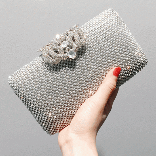 Crystal Beaded Satin Evening Clutch For Women Affordable Bridal Silver  Handbag With Wedding Purse From E300l, $23.53 | DHgate.Com