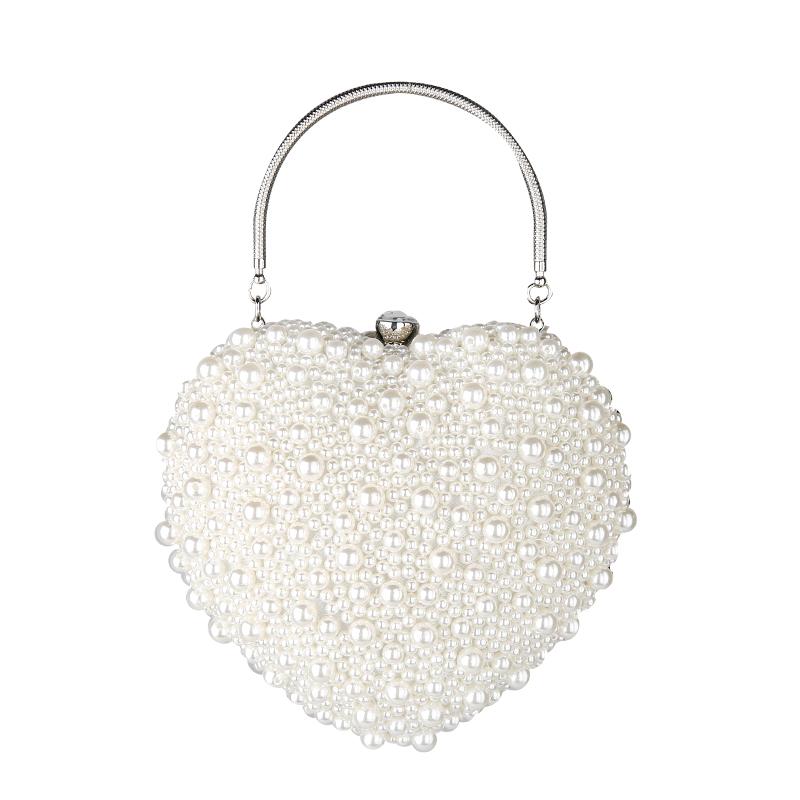 white diamante clutch bag