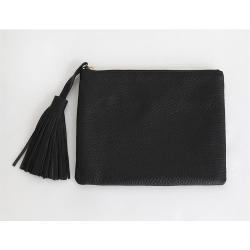 Black Tassels Oversize Envelops Rectangular Evening Clutch Purses Bag