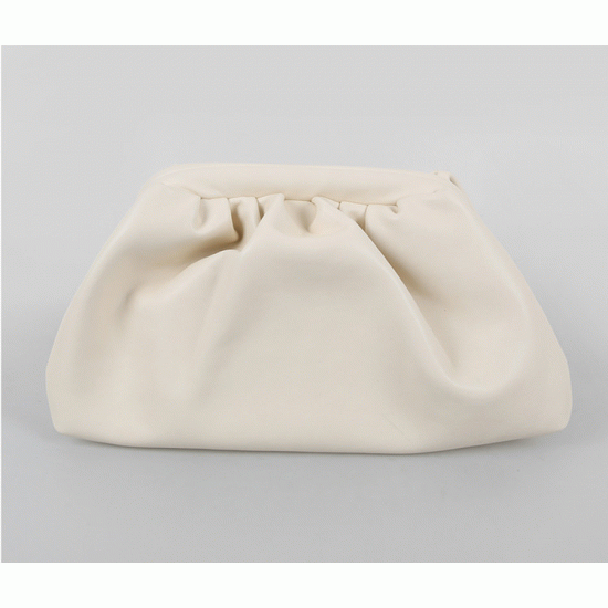 White Soft Leather Oversize Envelops Chic Evening Clutch Purses Bag Clutches Zvoof