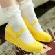Yellow Patent Glossy Platforms Wedges Lolita Mary Jane Flats Shoes Mary Jane Zvoof