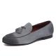 Grey Suede Tassels Mens Business Prom Loafers Dress Shoes Loafers Zvoof