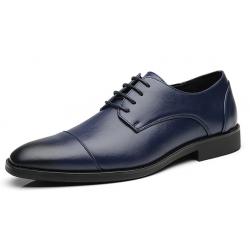 Blue Royal Lace Up Dapper Mens Oxfords Loafers Dress Shoes