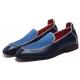 Blue Royal Mens Loafers Business Prom Flats Dress Shoes Loafers Zvoof
