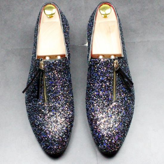 mens sparkly loafers