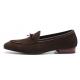 Brown Suede Pointed Head Mens Prom Loafers Dress Shoes Loafers Zvoof