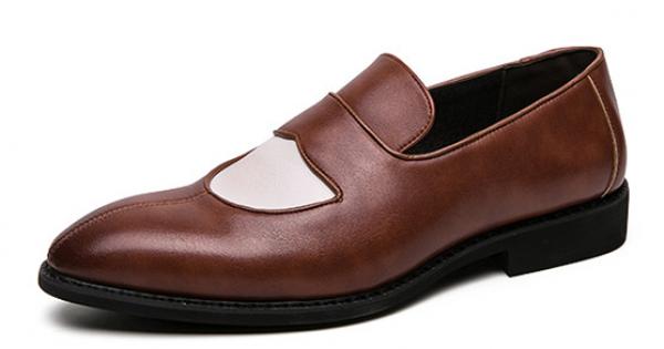 Brown Side Lace Dapperman Oxfords Business Mens Loafers Flats