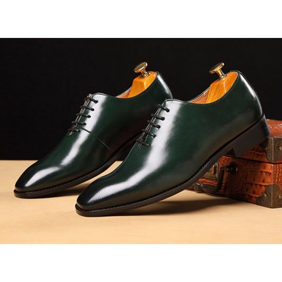 Green Lace Up Dapper Mens Business Oxfords Dress Shoes Oxfords Zvoof