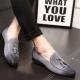 Grey Suede Tassels Mens Business Prom Loafers Dress Shoes Loafers Zvoof
