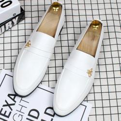 white gold dress shoes