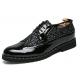 Black Patent Glitters Lace Up Bling Bling Mens Oxfords Dress Shoes Oxfords Zvoof