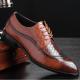 Brown Lace Up Pointed Head Formal Mens Oxfords Dress Shoes Oxfords Zvoof