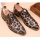 Brown Leopard Mens Prom Oxfords Business Dress Shoes Oxfords Zvoof