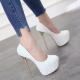 White Glitters Bling Bling Bridal Platforms Super High Stiletto Heels Shoes Super High Heels Zvoof