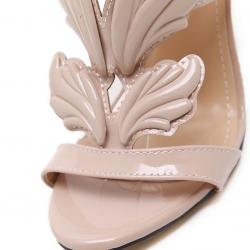 Khaki Angel Wings Flame High Stiletto Heels Bridal Party Sandals