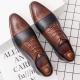 Black Brown Lace Up Pointed Head Mens Oxfords Dress Shoes Oxfords Zvoof