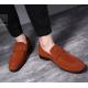 Brown Suede Dapper Mens Prom Loafers Dress Shoes Loafers Zvoof