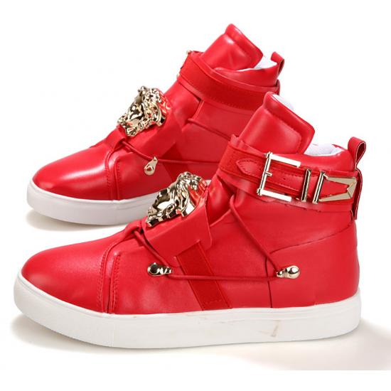 Red Gold Medusa High Top Punk Rock Mens Sneakers Shoes S ...