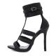 Black Sexy Ankle Straps Roman Gladiator Stiletto High Heels Sandals Shoes Sandals Zvoof