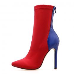 Red Blue Party Stage Stiletto High Heels Boots Shoes