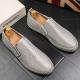 Silver Diamantes Bling Bling Dapper Mens Loafers Flats Dress Shoes Loafers Zvoof