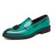 Green Tassels Prom Dapper Mens Loafers Flats Dress Shoes