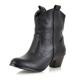 Black Mid Length High Heels Combat Rider Cowboy Country Boots Shoes Boots Zvoof