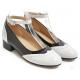 Black White Patent Classy Wingtip Lolita Womens Mary Jane Flats Shoes Mary Jane Zvoof