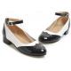 White Black Patent Classy Wingtip Lolita Womens Mary Jane Flats Shoes Mary Jane Zvoof