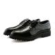 Black Patent Baroque Wingtip Lace Up Cleated Sole Mens Oxfords Shoes Oxfords Zvoof