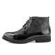 Black Patent Glitters Bling HIgh Top Mens Lace Up Boots Shoes Men s Boots Zvoof